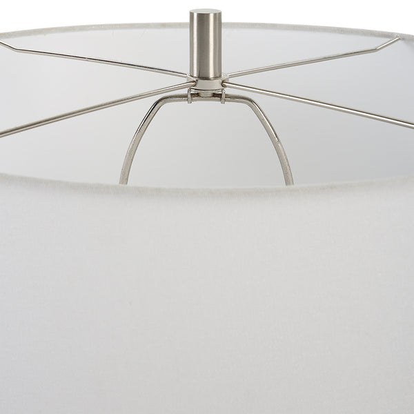 Uttermost Jubilee Sky Blue Table Lamp 30249 STEEL, CERAMIC, FABRIC