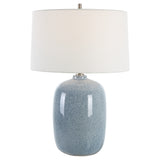 Uttermost Jubilee Sky Blue Table Lamp 30249 STEEL, CERAMIC, FABRIC