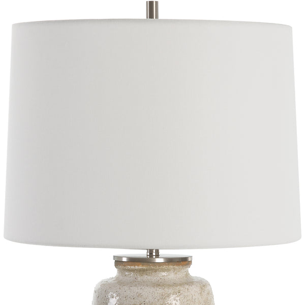 Uttermost Medan Taupe & Gray Table Lamp 30251-1 STEEL, CERAMIC, FABRIC