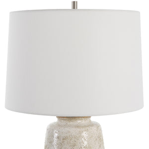 Uttermost Medan Taupe & Gray Table Lamp 30251-1 STEEL, CERAMIC, FABRIC