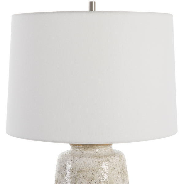 Uttermost Medan Taupe & Gray Table Lamp 30251-1 STEEL, CERAMIC, FABRIC