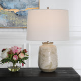 Uttermost Medan Taupe & Gray Table Lamp 30251-1 STEEL, CERAMIC, FABRIC