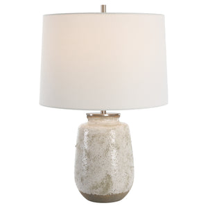 Uttermost Medan Taupe & Gray Table Lamp 30251-1 STEEL, CERAMIC, FABRIC