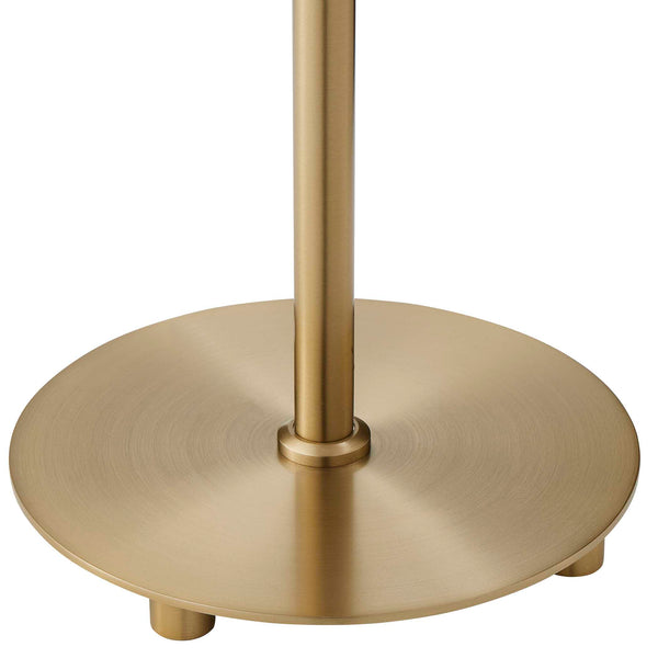 Uttermost Uttermost Lilabet Brass-Plated Table Lamp With Deeply Fluted White Shade, Warm Diffused Glow, Versatile Style 30539-1