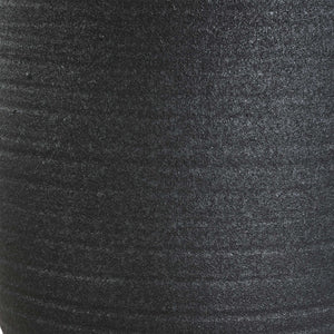 Uttermost Bower Modern Matte Black Table Lamp With Textured Ceramic Base & Antique Brass Accents Black Steel & Ceramic & Linen 30554-1