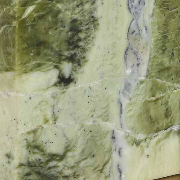 Uttermost Moorea Green Marble Table Lamp - Unique Antique Brass Accents & Crisp White Linen Shade Green Marble,Metal,Fabric 30596-1