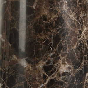 Uttermost Jameson Hourglass Marble Cones Table Lamp With Antique Brass Accents & Beige Linen Shade Brown Metal & Marble & Fabric 30579