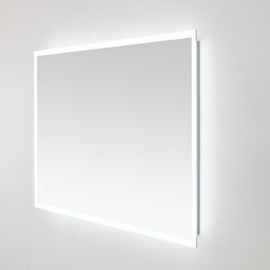 Safavieh HOUSTON, 24-Inch Silver/White Aluminum LED Mirror - Elegant Design with Energy-Efficient Lighting LMR1003A