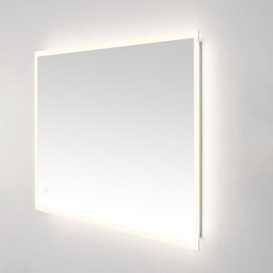 Safavieh HOUSTON, 24-Inch Silver/White Aluminum LED Mirror - Elegant Design with Energy-Efficient Lighting LMR1003A