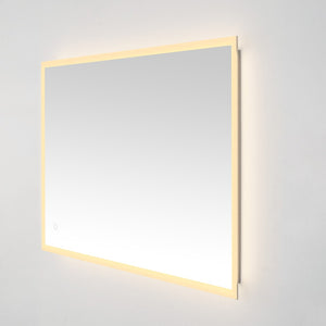 Safavieh HOUSTON, 24-Inch Silver/White Aluminum LED Mirror - Elegant Design with Energy-Efficient Lighting LMR1003A