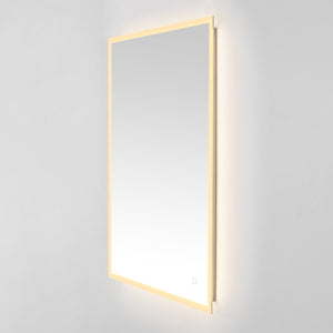 Safavieh HOUSTON, 24-Inch Silver/White Aluminum LED Mirror - Elegant Design with Energy-Efficient Lighting LMR1003A