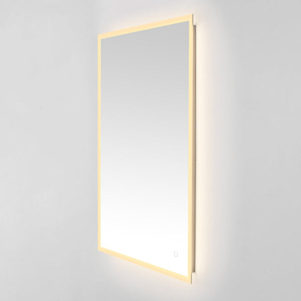 Safavieh HOUSTON, 24-Inch Silver/White Aluminum LED Mirror - Elegant Design with Energy-Efficient Lighting LMR1003A