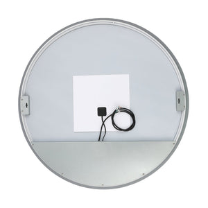 Safavieh ASHDEN, 36-Inch Silver Aluminum LED Mirror - Modern Minimalist Design for Bright, Flattering Reflections LMR1004A