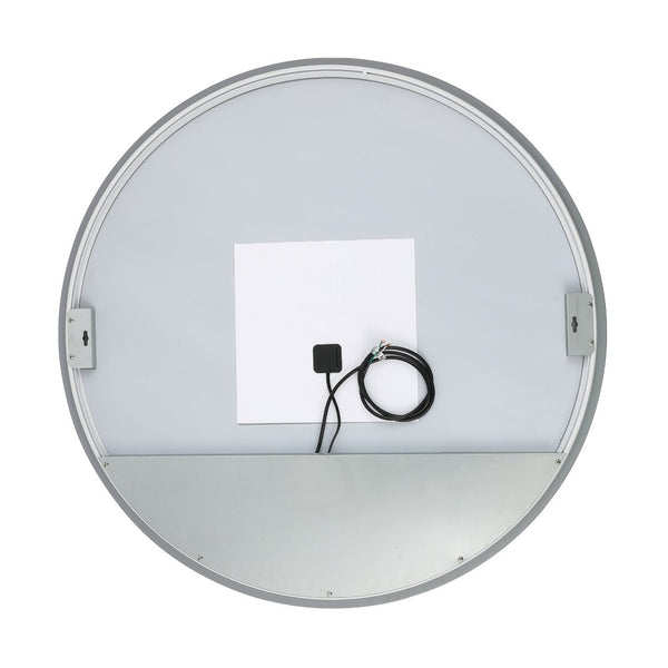Safavieh ASHDEN, 36-Inch Silver Aluminum LED Mirror - Modern Minimalist Design for Bright, Flattering Reflections LMR1004A