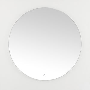 Safavieh ASHDEN, 36-Inch Silver Aluminum LED Mirror - Modern Minimalist Design for Bright, Flattering Reflections LMR1004A