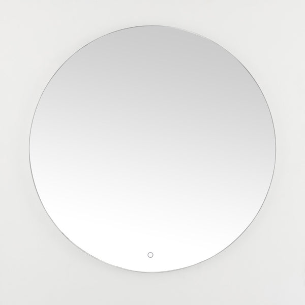 Safavieh ASHDEN, 36-Inch Silver Aluminum LED Mirror - Modern Minimalist Design for Bright, Flattering Reflections LMR1004A