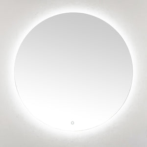 Safavieh ASHDEN, 36-Inch Silver Aluminum LED Mirror - Modern Minimalist Design for Bright, Flattering Reflections LMR1004A
