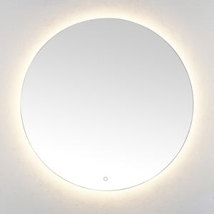 Safavieh ASHDEN, 36-Inch Silver Aluminum LED Mirror - Modern Minimalist Design for Bright, Flattering Reflections LMR1004A