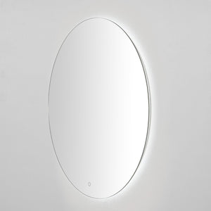 Safavieh ASHDEN, 36-Inch Silver Aluminum LED Mirror - Modern Minimalist Design for Bright, Flattering Reflections LMR1004A