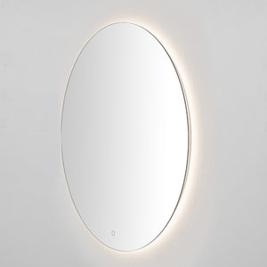 Safavieh ASHDEN, 36-Inch Silver Aluminum LED Mirror - Modern Minimalist Design for Bright, Flattering Reflections LMR1004A