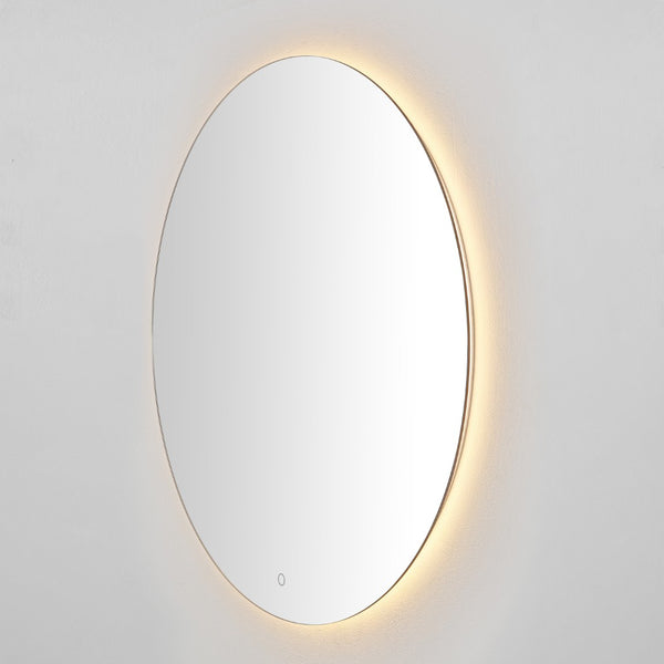 Safavieh ASHDEN, 36-Inch Silver Aluminum LED Mirror - Modern Minimalist Design for Bright, Flattering Reflections LMR1004A