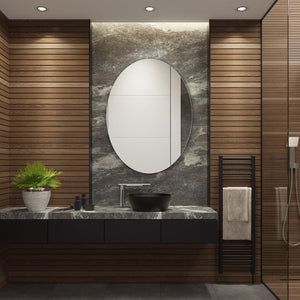 Safavieh NOLAN, 24 Inch White Aluminum LED Mirror - Modern Minimalist Design with Energy-Efficient Illumination LMR1005A