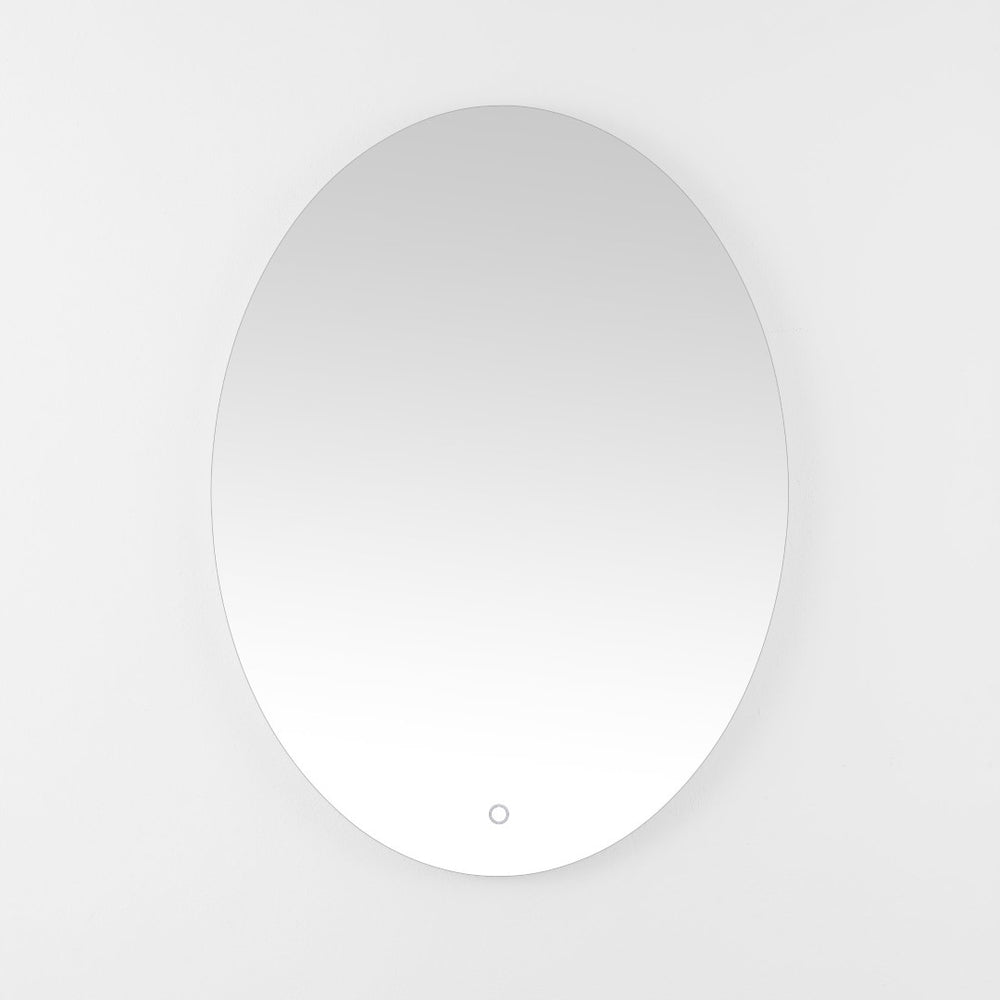 Safavieh NOLAN, 24 Inch White Aluminum LED Mirror - Modern Minimalist Design with Energy-Efficient Illumination LMR1005A