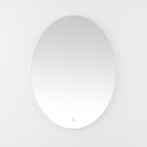Safavieh NOLAN, 24 Inch White Aluminum LED Mirror - Modern Minimalist Design with Energy-Efficient Illumination LMR1005A