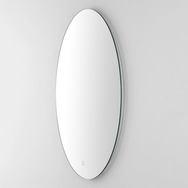 Safavieh NOLAN, 24 Inch White Aluminum LED Mirror - Modern Minimalist Design with Energy-Efficient Illumination LMR1005A
