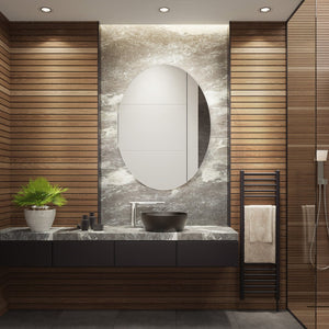 Safavieh NOLAN, 24 Inch White Aluminum LED Mirror - Modern Minimalist Design with Energy-Efficient Illumination LMR1005A