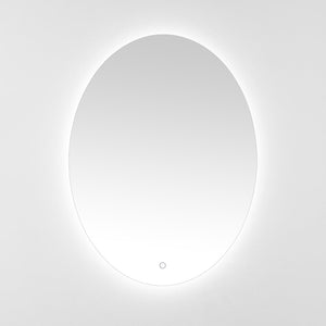 Safavieh NOLAN, 24 Inch White Aluminum LED Mirror - Modern Minimalist Design with Energy-Efficient Illumination LMR1005A