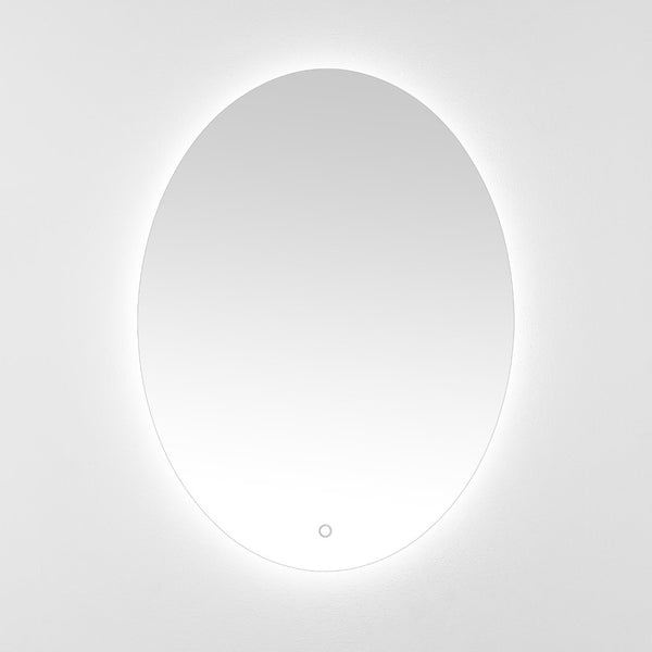 Safavieh NOLAN, 24 Inch White Aluminum LED Mirror - Modern Minimalist Design with Energy-Efficient Illumination LMR1005A