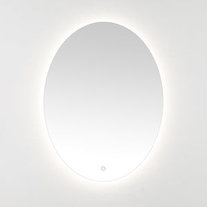 Safavieh NOLAN, 24 Inch White Aluminum LED Mirror - Modern Minimalist Design with Energy-Efficient Illumination LMR1005A