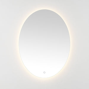 Safavieh NOLAN, 24 Inch White Aluminum LED Mirror - Modern Minimalist Design with Energy-Efficient Illumination LMR1005A