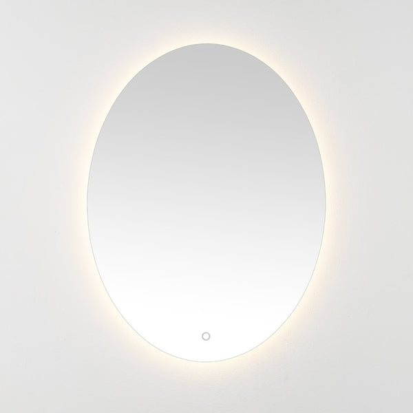 Safavieh NOLAN, 24 Inch White Aluminum LED Mirror - Modern Minimalist Design with Energy-Efficient Illumination LMR1005A