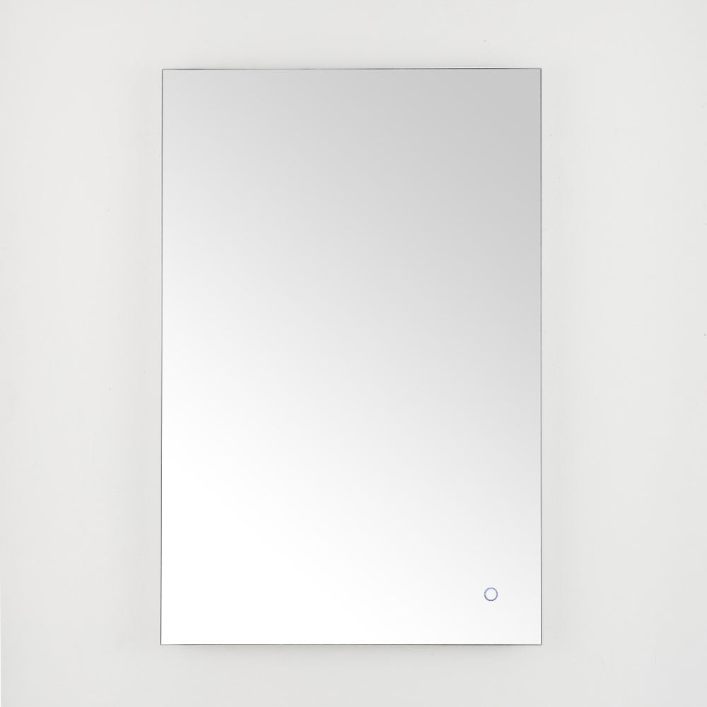 Safavieh JED, 24-Inch Silver Aluminum LED Mirror for Modern Spaces – Stylish Illumination & Easy Installation LMR1006A