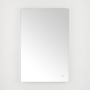 Safavieh JED, 24-Inch Silver Aluminum LED Mirror for Modern Spaces – Stylish Illumination & Easy Installation LMR1006A
