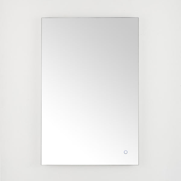 Safavieh JED, 24-Inch Silver Aluminum LED Mirror for Modern Spaces – Stylish Illumination & Easy Installation LMR1006A