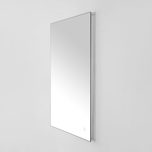 Safavieh JED, 24-Inch Silver Aluminum LED Mirror for Modern Spaces – Stylish Illumination & Easy Installation LMR1006A