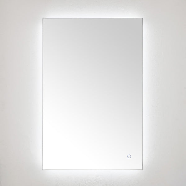 Safavieh JED, 24-Inch Silver Aluminum LED Mirror for Modern Spaces – Stylish Illumination & Easy Installation LMR1006A