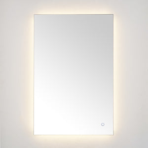Safavieh JED, 24-Inch Silver Aluminum LED Mirror for Modern Spaces – Stylish Illumination & Easy Installation LMR1006A