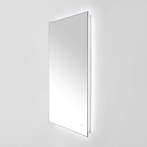 Safavieh JED, 24-Inch Silver Aluminum LED Mirror for Modern Spaces – Stylish Illumination & Easy Installation LMR1006A
