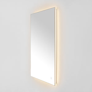 Safavieh JED, 24-Inch Silver Aluminum LED Mirror for Modern Spaces – Stylish Illumination & Easy Installation LMR1006A
