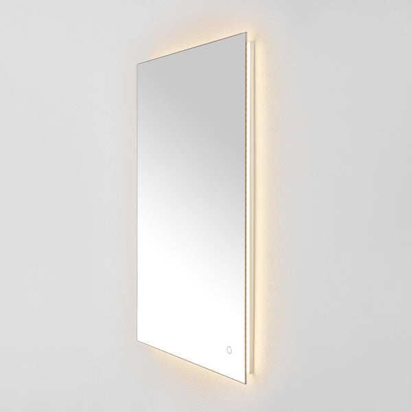 Safavieh JED, 24-Inch Silver Aluminum LED Mirror for Modern Spaces – Stylish Illumination & Easy Installation LMR1006A
