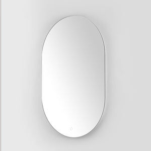 Safavieh JAX, 24-Inch White Aluminum LED Mirror - Modern, Energy-Efficient Lighting for Stylish Grooming Spaces LMR1007A