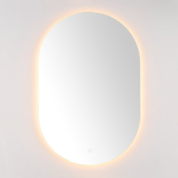 Safavieh JAX, 24-Inch White Aluminum LED Mirror - Modern, Energy-Efficient Lighting for Stylish Grooming Spaces LMR1007A