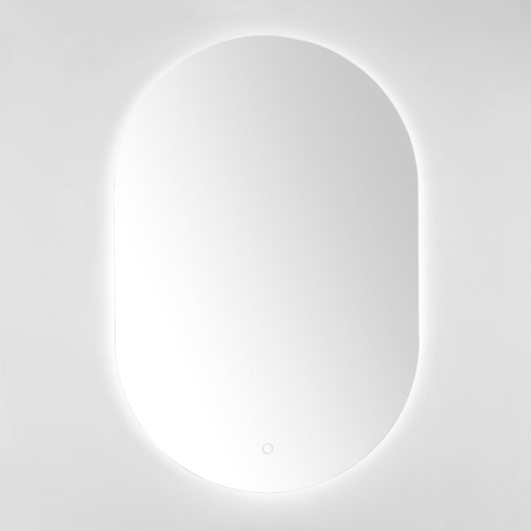 Safavieh JAX, 24-Inch White Aluminum LED Mirror - Modern, Energy-Efficient Lighting for Stylish Grooming Spaces LMR1007A