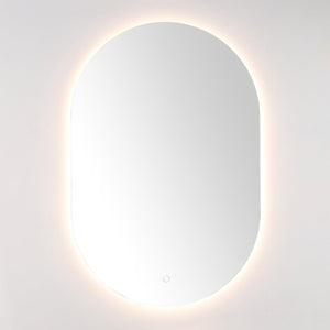 Safavieh JAX, 24-Inch White Aluminum LED Mirror - Modern, Energy-Efficient Lighting for Stylish Grooming Spaces LMR1007A