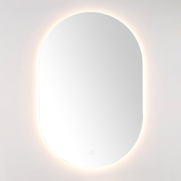 Safavieh JAX, 24-Inch White Aluminum LED Mirror - Modern, Energy-Efficient Lighting for Stylish Grooming Spaces LMR1007A