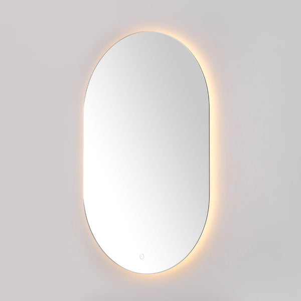 Safavieh JAX, 24-Inch White Aluminum LED Mirror - Modern, Energy-Efficient Lighting for Stylish Grooming Spaces LMR1007A